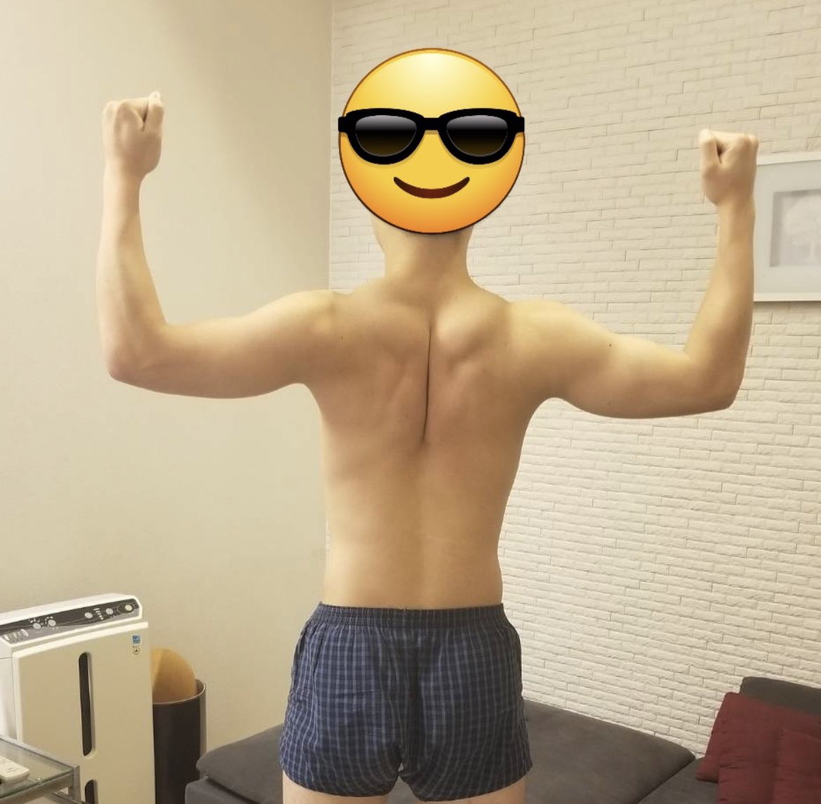 ヒョロヒョロの体